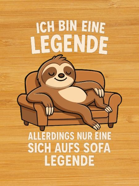 Sloth Sofa Legend Funny Saying