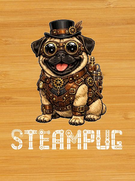 Steampug Steampunk Pug Mops