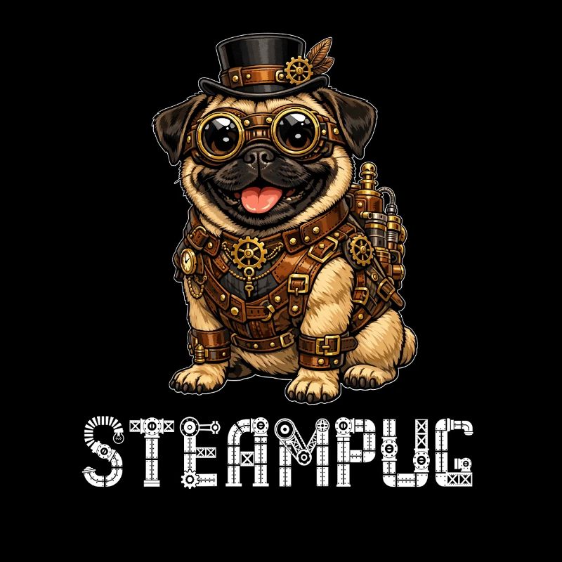Steampug Steampunk Pug Mops