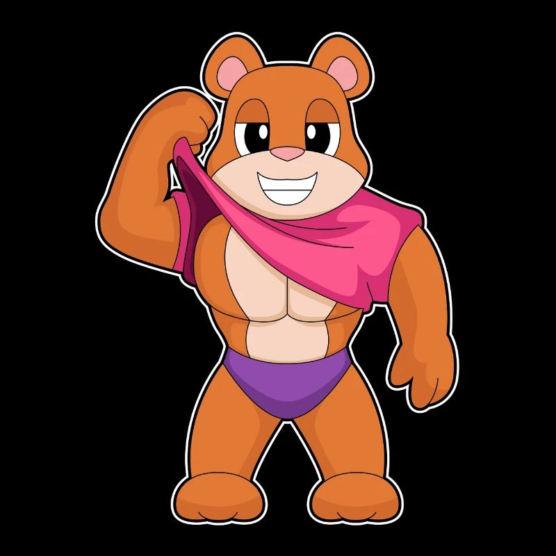 Bear Bodybuilder Bodybuilding Sport