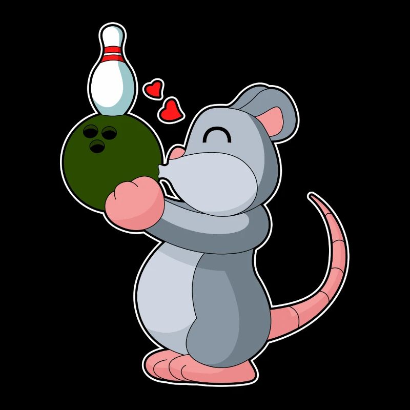 Souris Quille de boule de bowling
