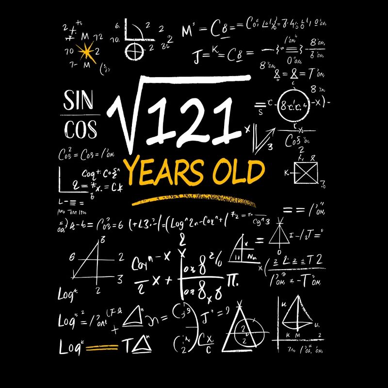 Formules mathématiques pour l’anniversaire de 11 ans Drôle