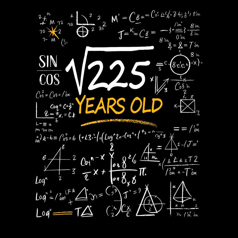 15 Years Birthday Math Formulas Funny
