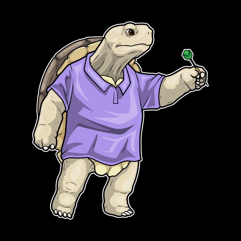 Sport de fléchettes Tortue
