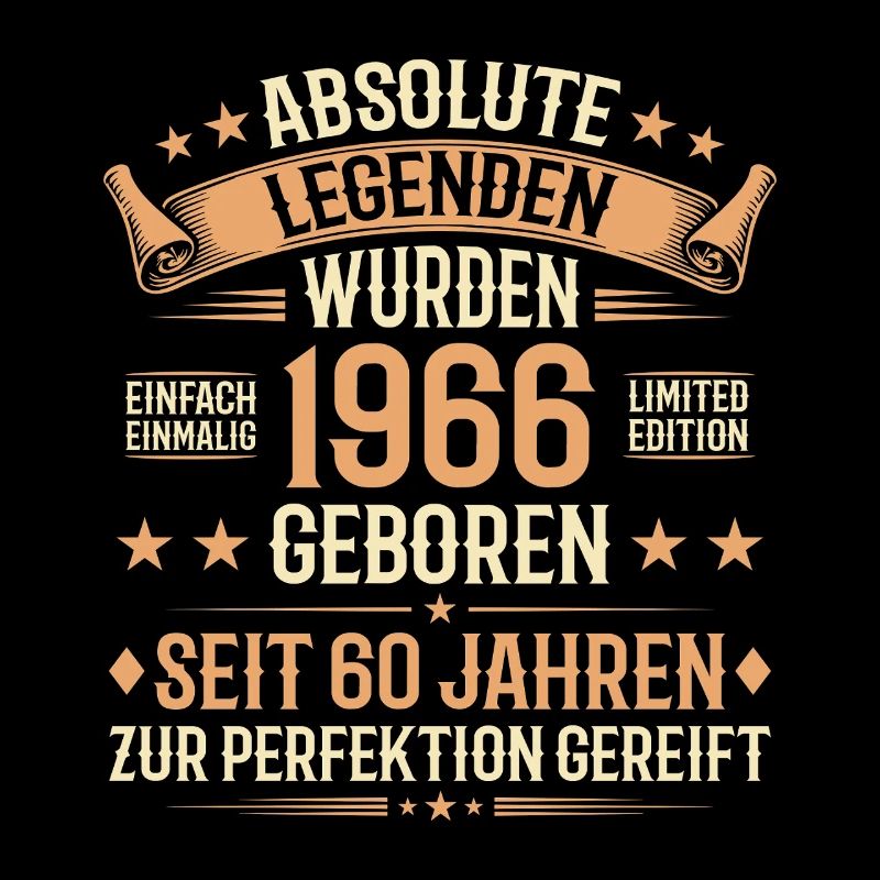 60e anniversaire 1966 Legend Vintage Gift