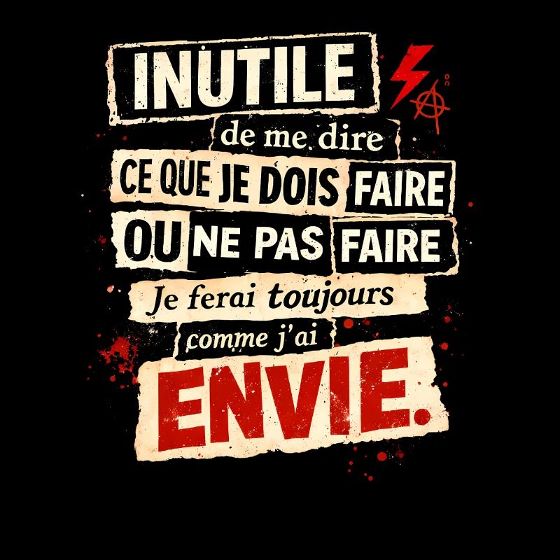 Envie Rebelle – Affiche Typographique