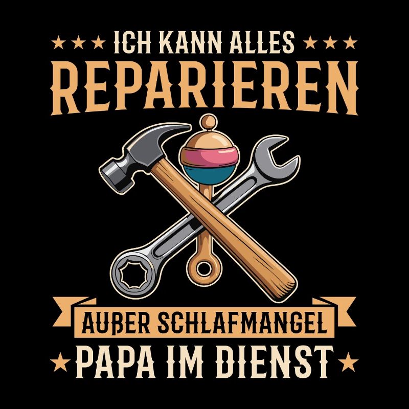Werdender Papa Handwerker Babyparty Geschenk