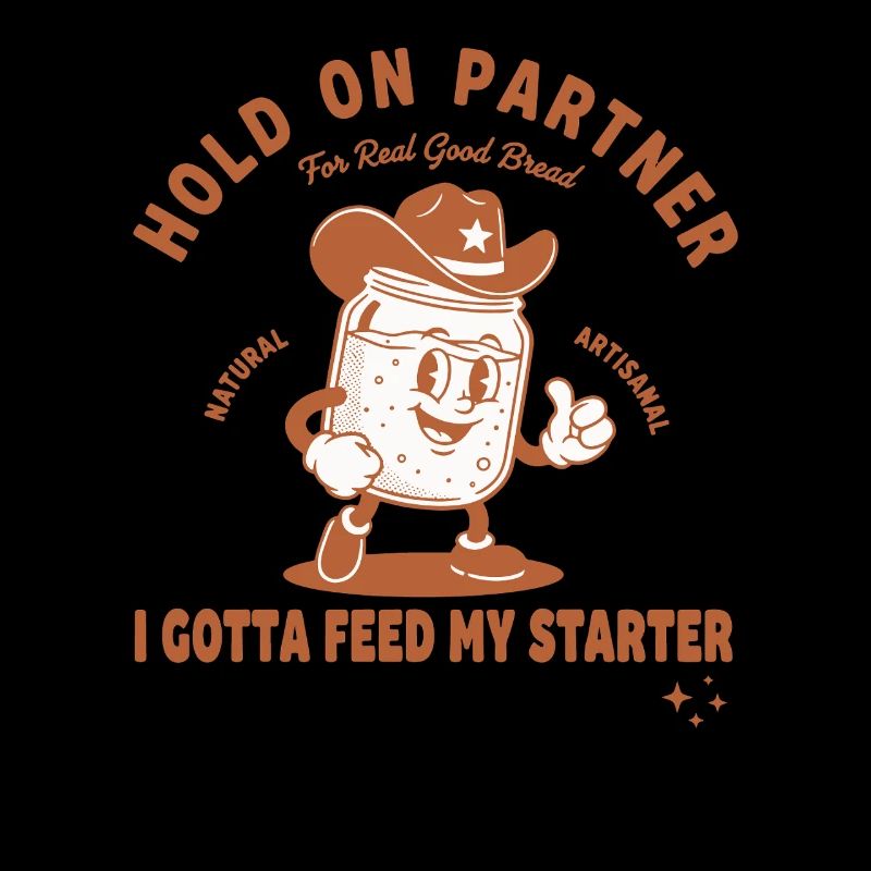 Sauerteig, warte, Partner, ich muss meinen Starter füttern