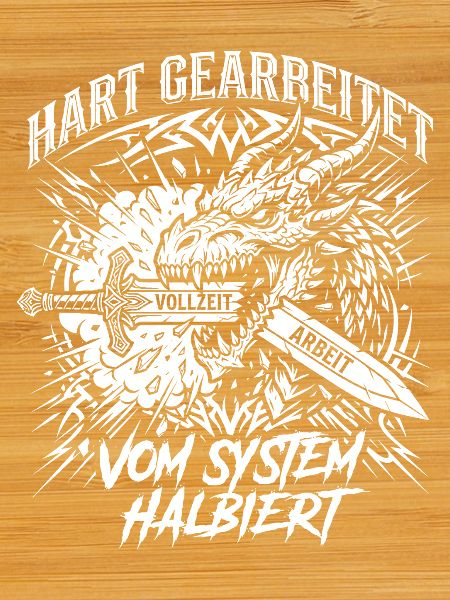Hart Gearbeitet Vom System Halbiert