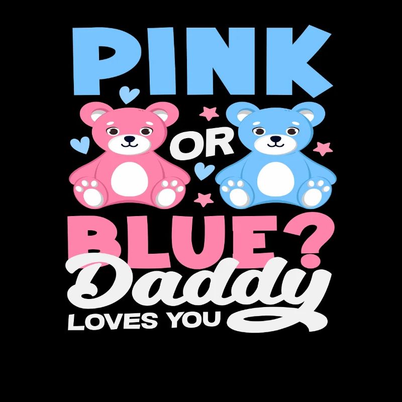 Pink Oder Blau Papa Liebt Dich Bär