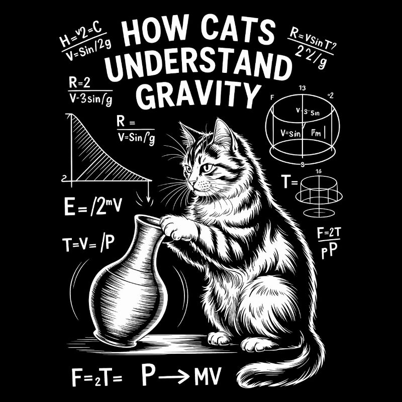 Physics Cats Sayings Math Joke Physics Gift
