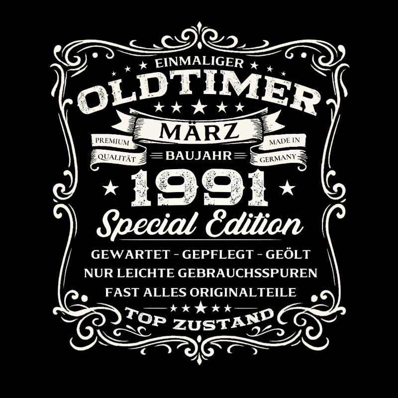 35. Geburtstag Geschenk Mann Oldtimer März 1991