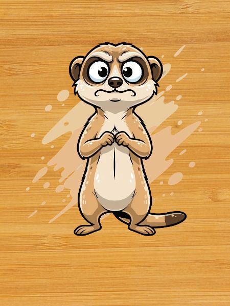 Caricature de Suricate Douteuse