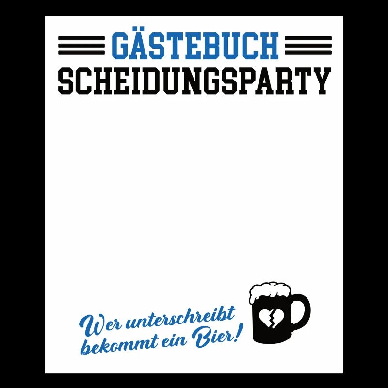 Gästebuch Scheidungsparty Geschieden Scheidung