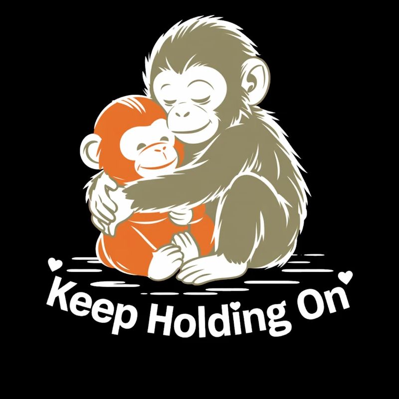 Keep Holding On Monkey Hug