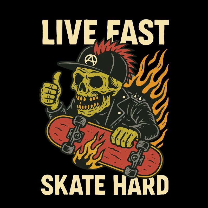 Live Quick Skate Hard Skull