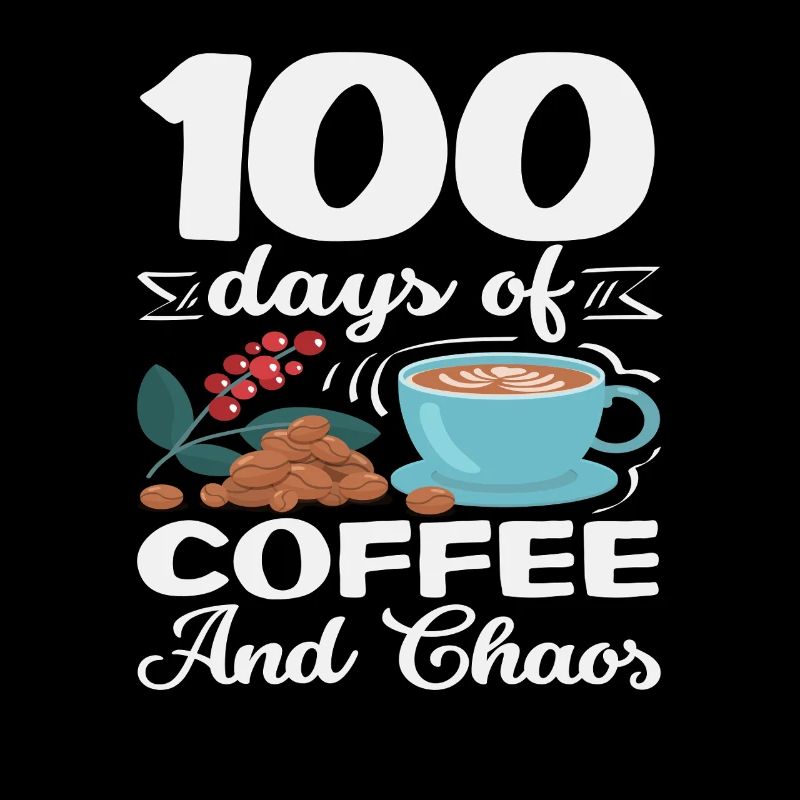 100 jours de café et chaos Teacher Design