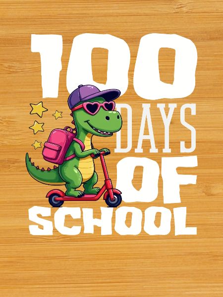 100 Days School Dinosaur Scooter