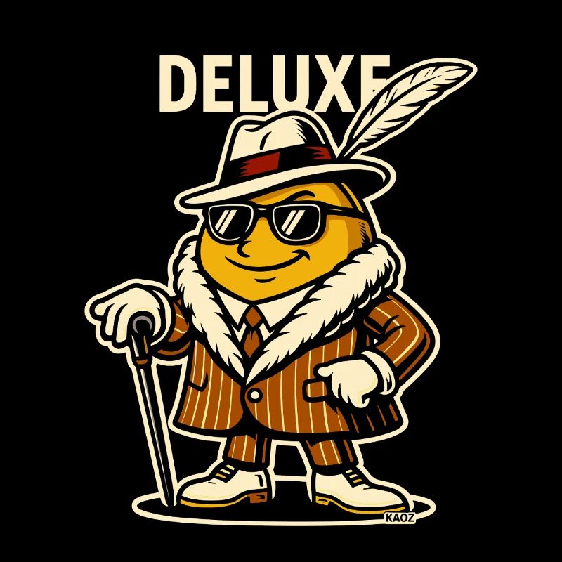 Le gars de plumes élégantes de luxe