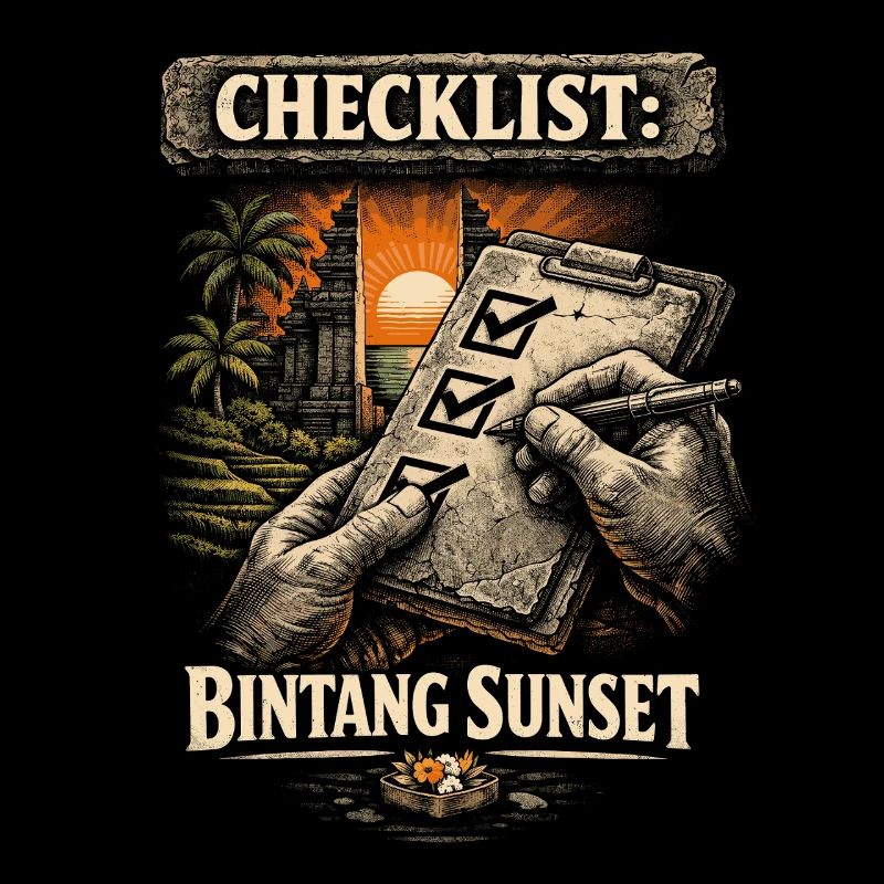 Voyage à Bali Coucher de soleil à Bintang