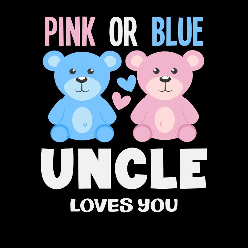 Pink Oder Blau Onkel Liebt Dich