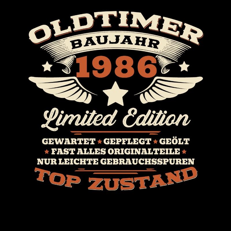 40. Geburtstag Geschenk Mann Oldtimer Baujahr 1986