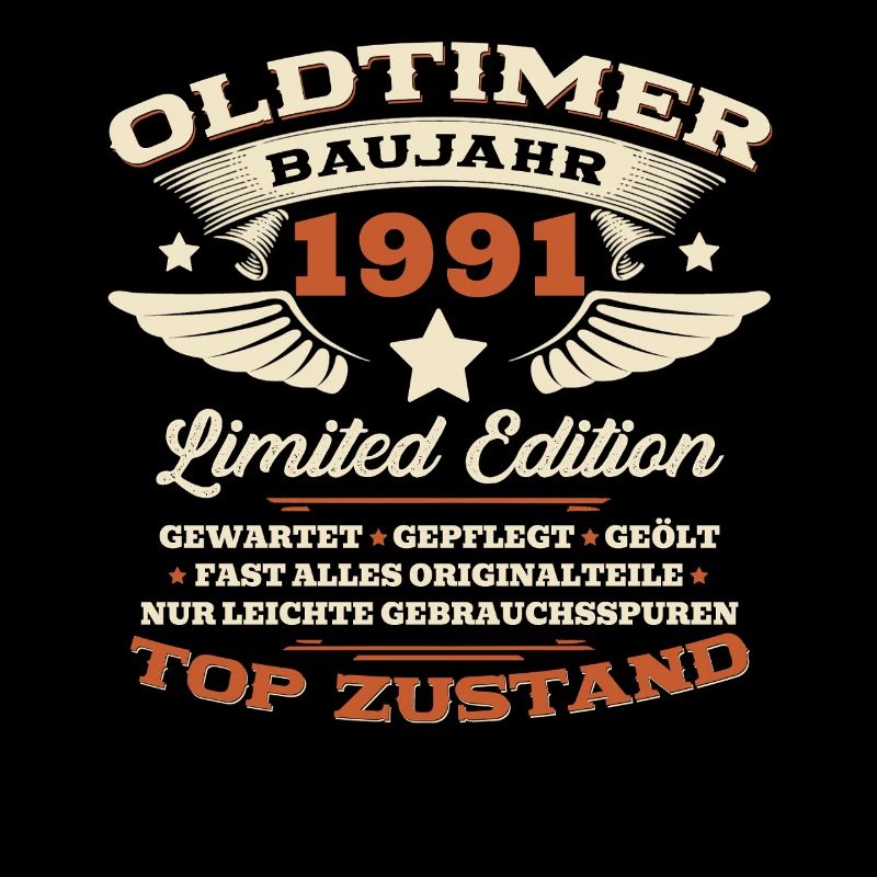 35. Geburtstag Geschenk Mann Oldtimer Baujahr 1991