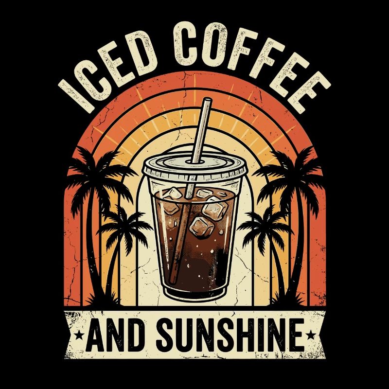 Café glacé et soleil
