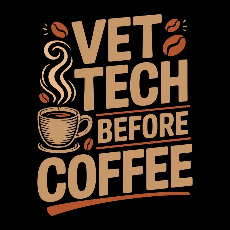 Vet Tech Before Coffee Pet Care Tech Coffee Lover