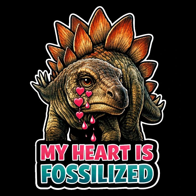 Dinosaure emo, Dino triste, Émotif