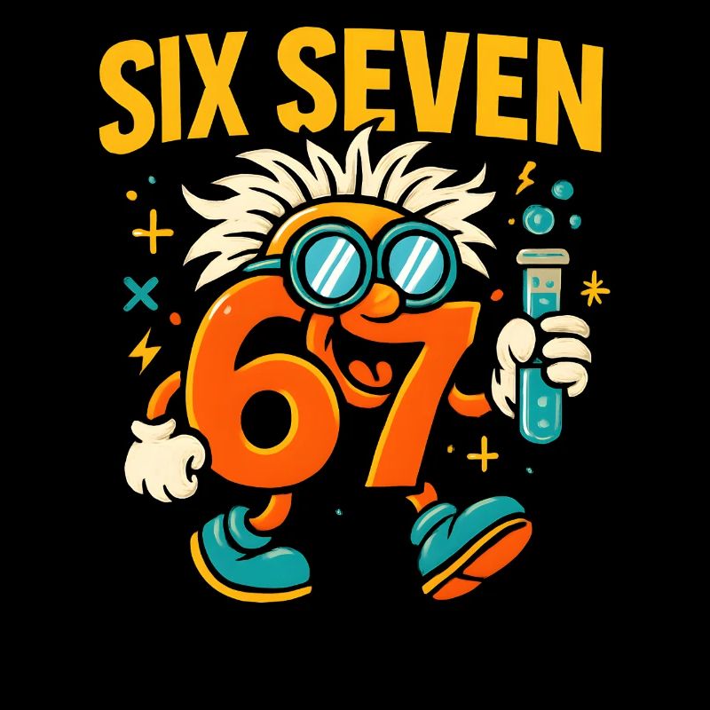 Six Seven 67 Idée de cadeau pour nerds sur l’humour scientifique