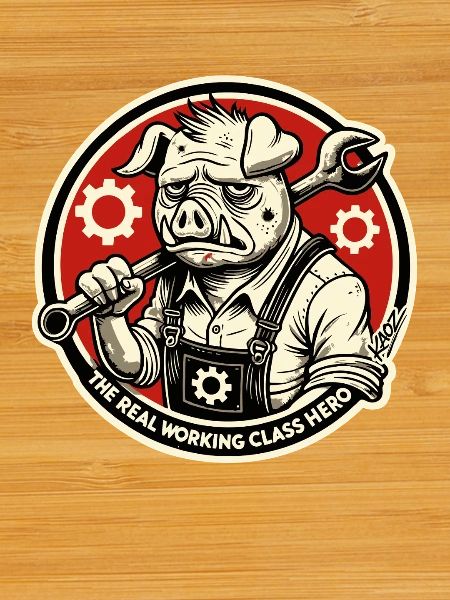 Echtes Heldenschwein der Arbeiterklasse