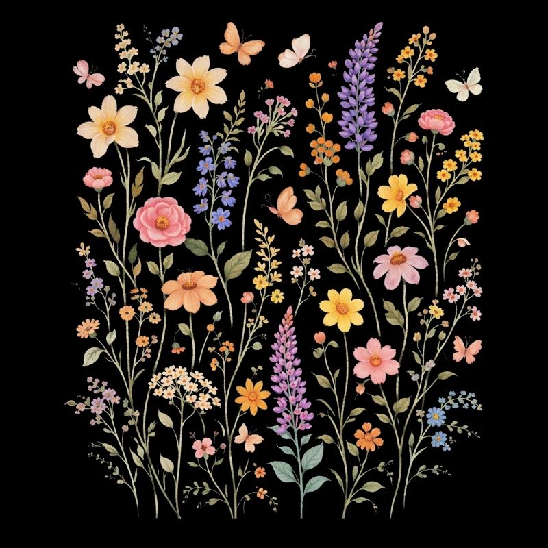 Wildblumen Blumen Blumen Botanischer Naturgarten