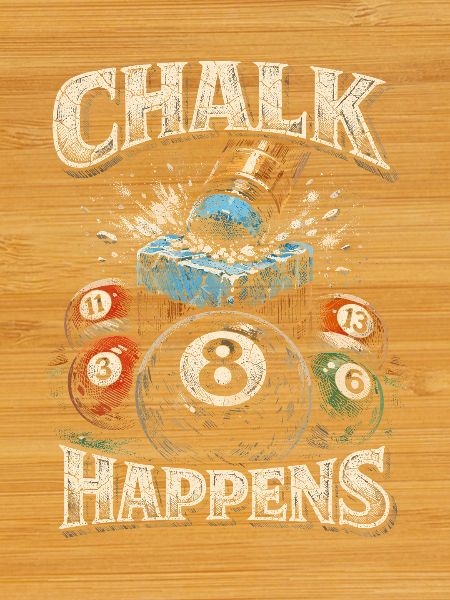 8-Ball Billiard Chalk Happens