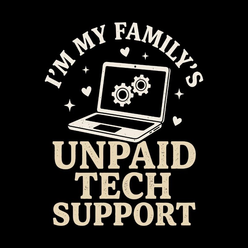 Unpaid Tech Support Funny IT Nerd Shirt