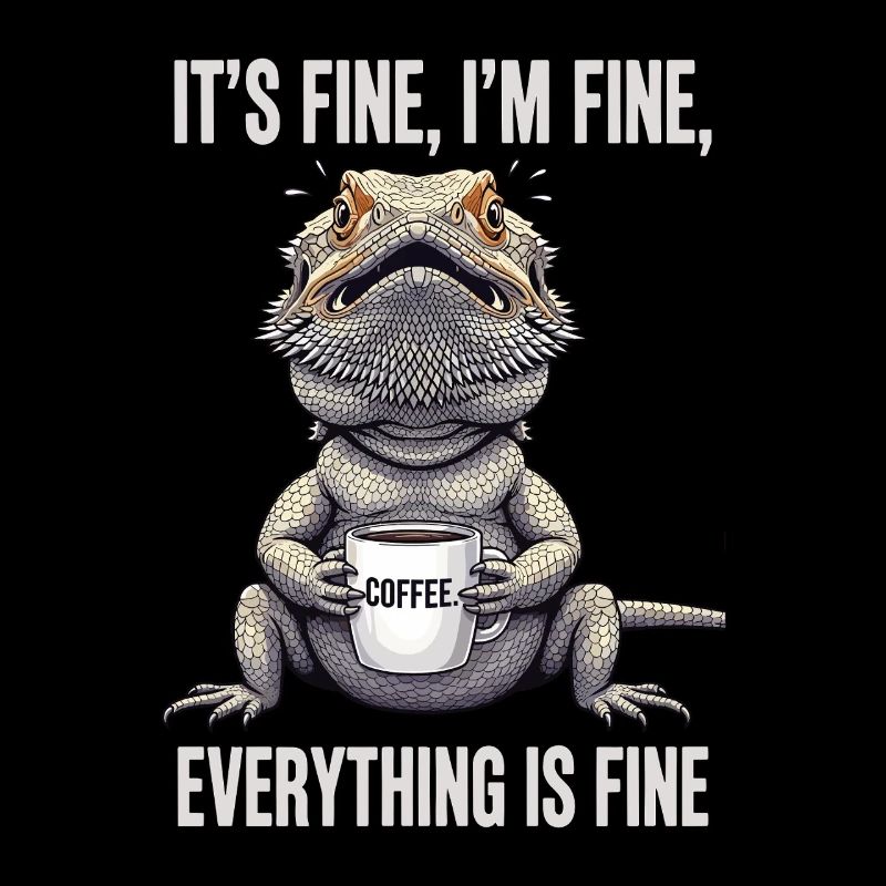 Its Fine Im Fine Kaffee Bartagame Humor