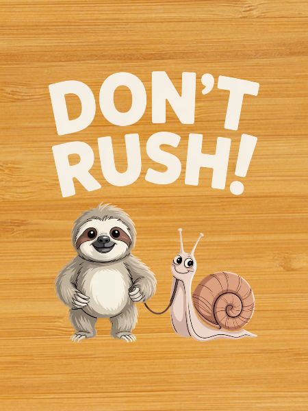 Sloth and Snail Don't rush