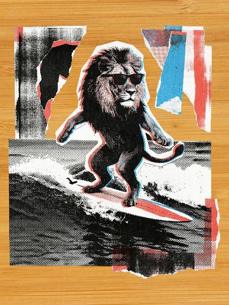 Surfer Lion