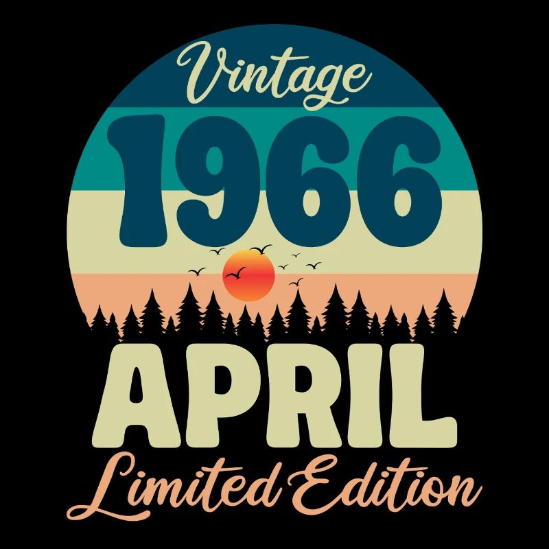 60. Geburtstag April 1966 Vintage-Geschenk