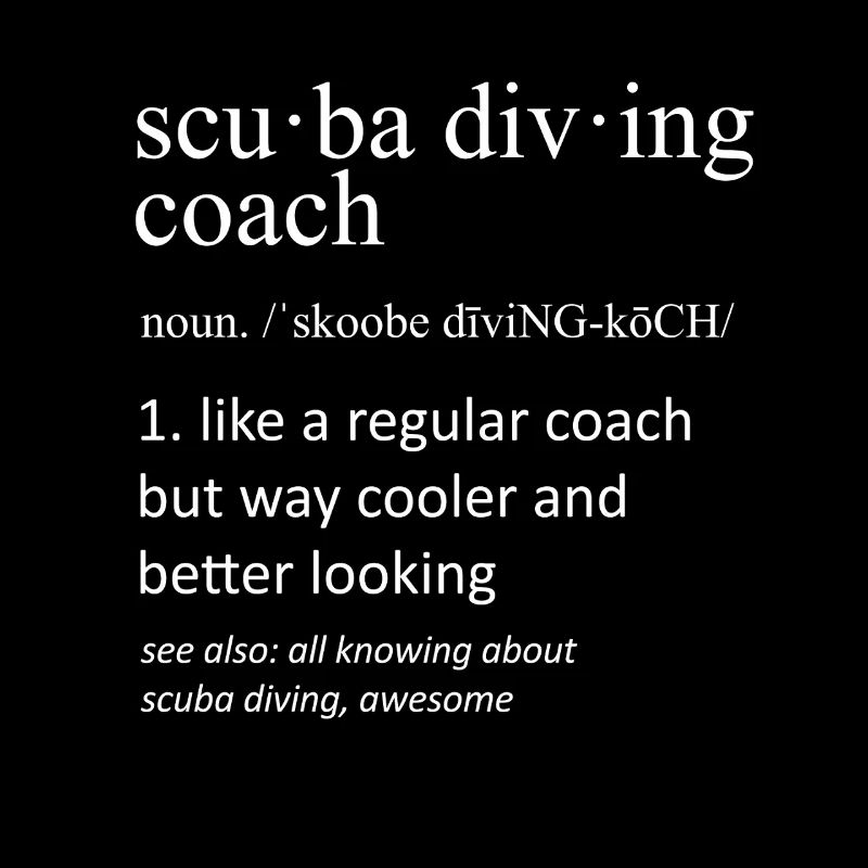 Définition du plongeur Scuba Diving Coach