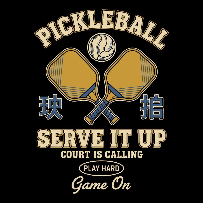 Pickleball Serve It Up Funny Player Game On