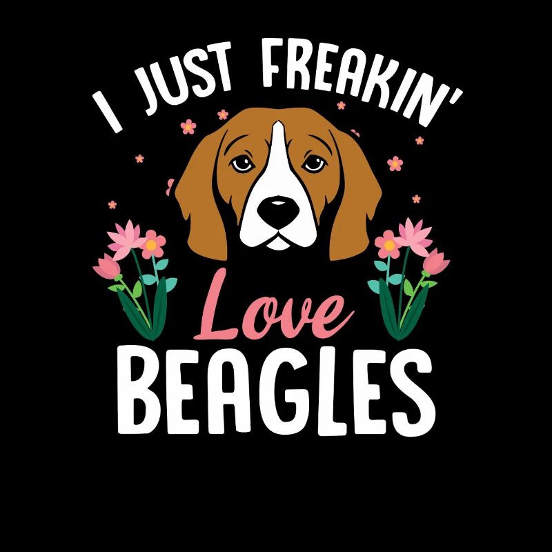 Beagle Love Floral Tee