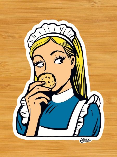 Maid and Cookie Pop Art