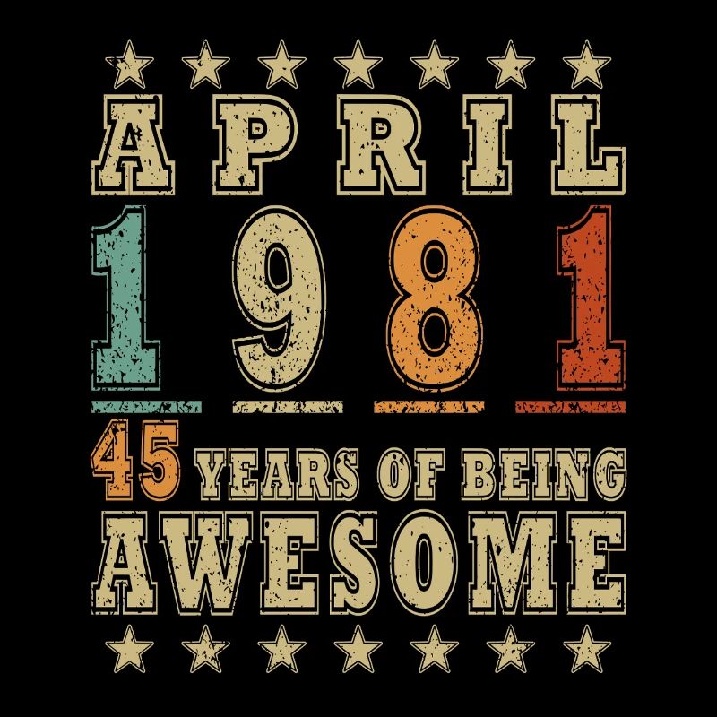 Année anniversaire avril 1981