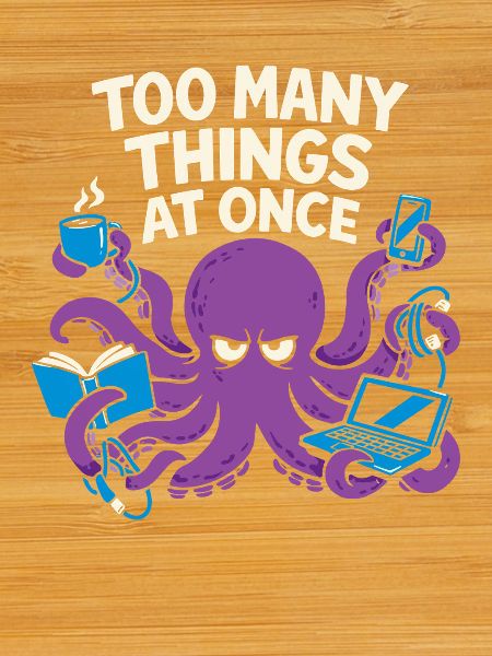 Funny Octopus Overstimulated