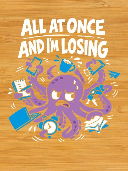 Funny Octopus Overstimulated