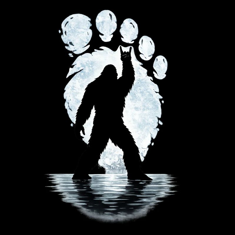 Bigfoot Rock Auf Schild Sasquatch Yeti Rock & Roll