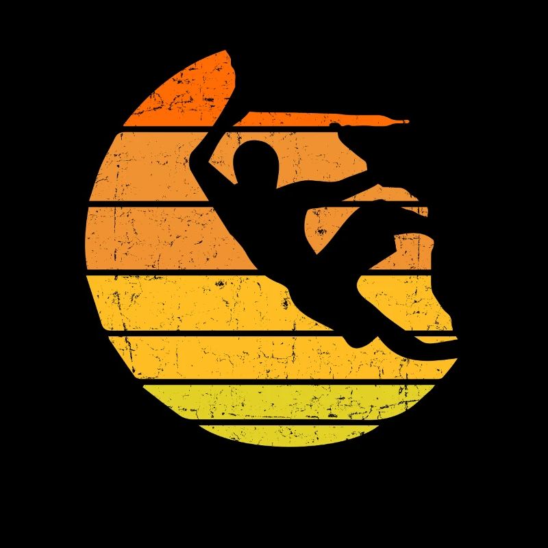 Climbing on the mountain face