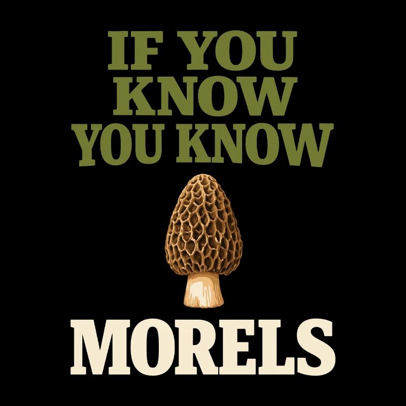 Morchelpilz-jäger Wilde Morchelpilze Auf