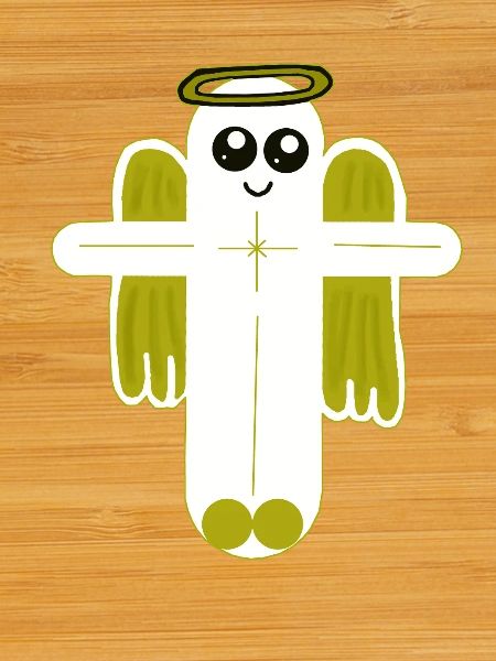 Cross Crucifix Angel Protector